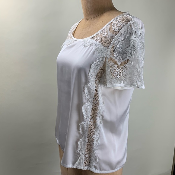 Serrano Italy white top with lace - Picture 2 of 6